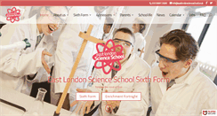Desktop Screenshot of eastlondonscienceschool.co.uk