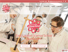 Tablet Screenshot of eastlondonscienceschool.co.uk